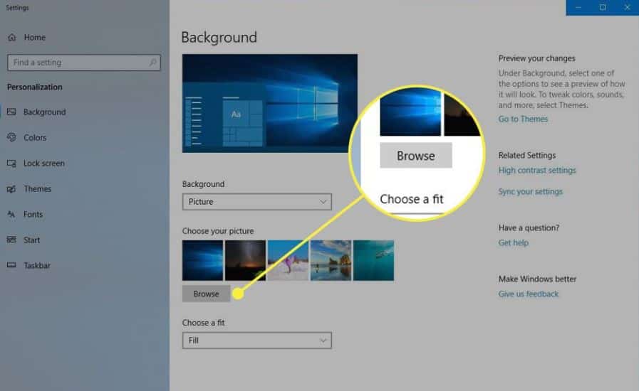 how to change laptop wallpaper